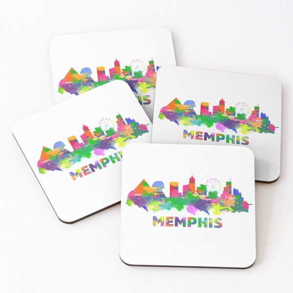 Item preview, Memphis Tennessee Skyline Watercolor designed and sold by tredhayes12.