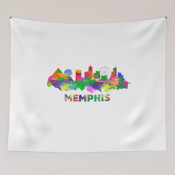 Item preview, Memphis Tennessee Skyline Watercolor designed and sold by tredhayes12.