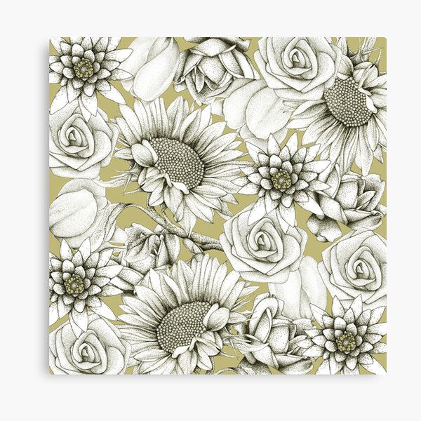 "Yellow Flowers" Canvas Print for Sale by Surrealist1 Redbubble