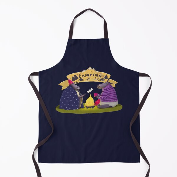 Item preview, Sheep roasting marshmallows on the fire illustration designed and sold by Bakulina.
