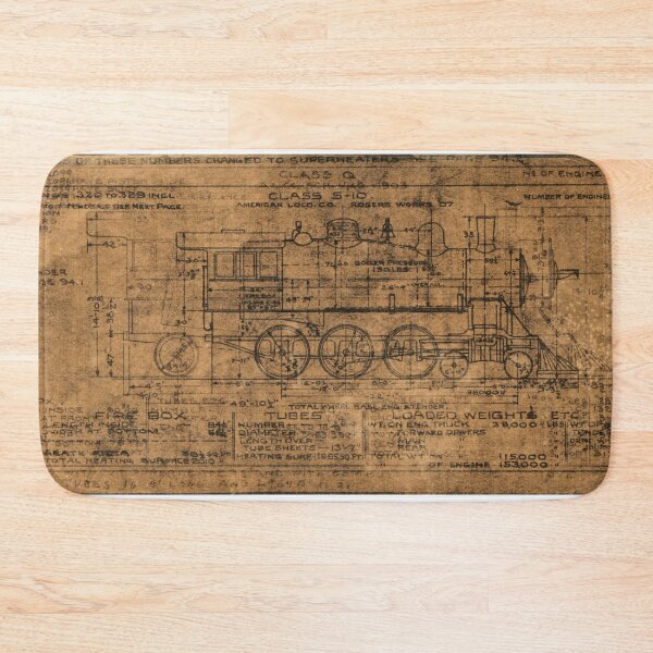 Item preview, Locomotive blueprints 4 designed and sold by kimopix.