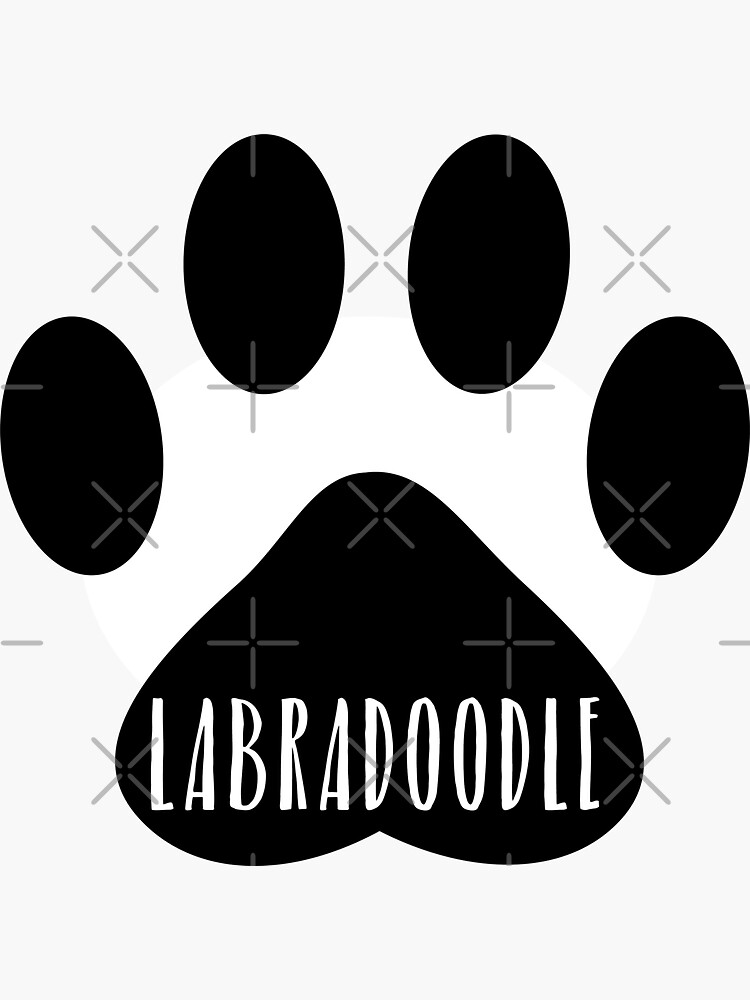 Labradoodle Paw Print Seal by chanzds
