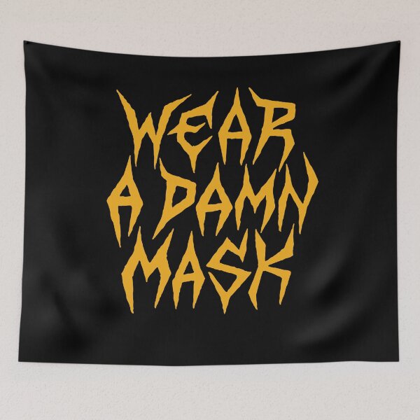 Item preview, Wear A Damn Mask designed and sold by Zagach Letters.