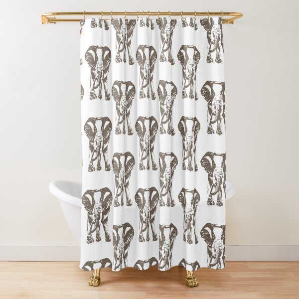 Elephant print Shower Curtain