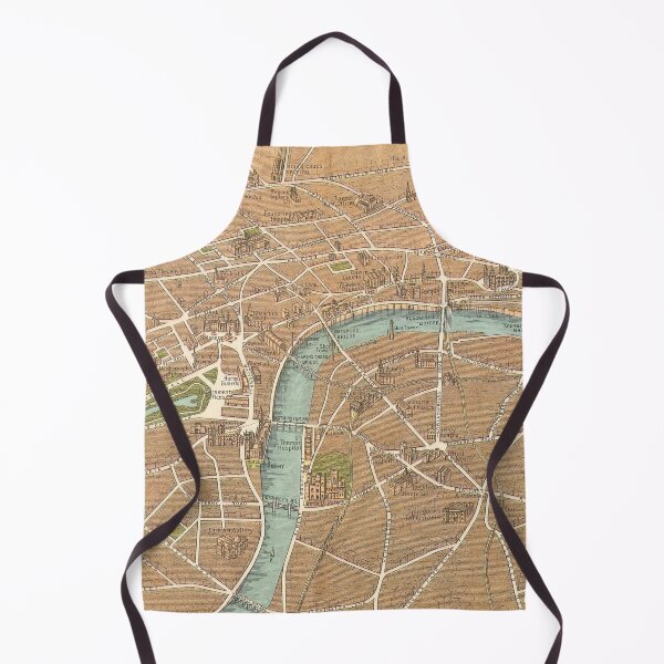 Item preview, Vintage London England Monuments Map (1887) designed and sold by BravuraMedia.