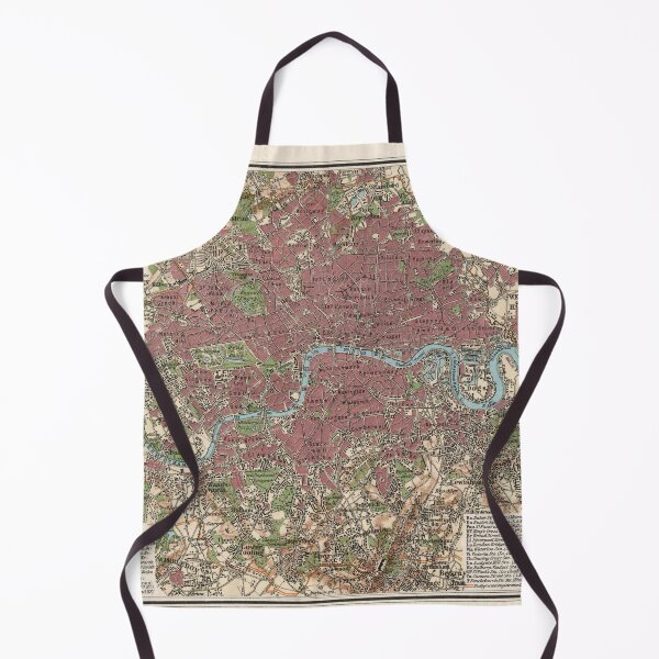 Item preview, Vintage London England Map (1903) designed and sold by BravuraMedia.