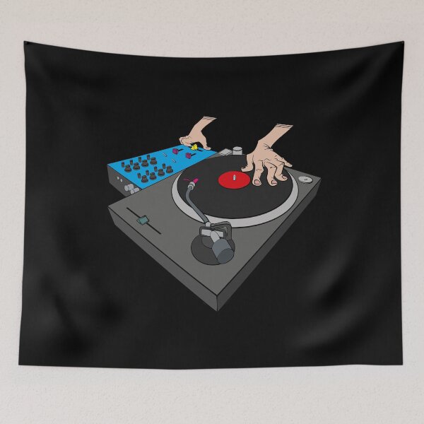 Item preview, DJ mixer scratch turntable designed and sold by getgr4phicz.