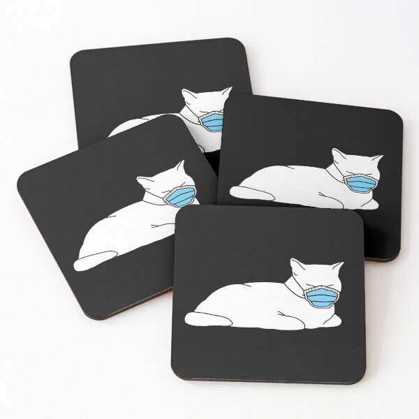 Item preview, Social Distance Kitty w/mask - no text designed and sold by CCCDesign.
