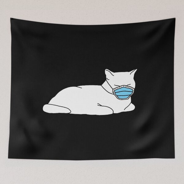 Item preview, Social Distance Kitty w/mask - no text designed and sold by CCCDesign.