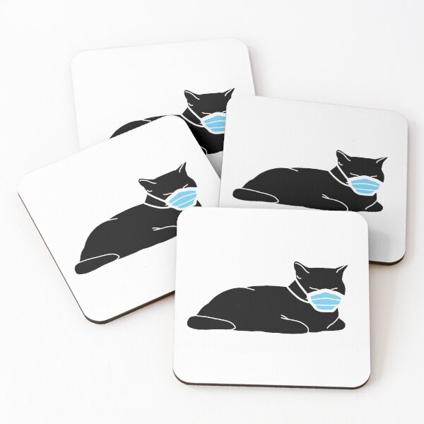 Item preview, Social Distance Kitty - no text - inverted designed and sold by CCCDesign.