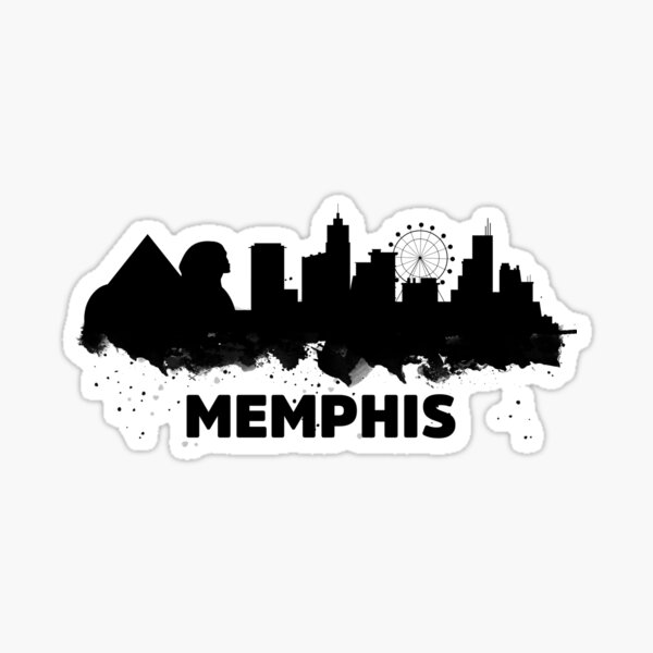 Memphis Tennessee Skyline Sticker