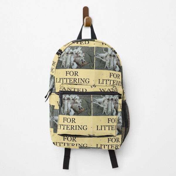 Item preview, Wanted For Littering Poster designed and sold by DTEH.