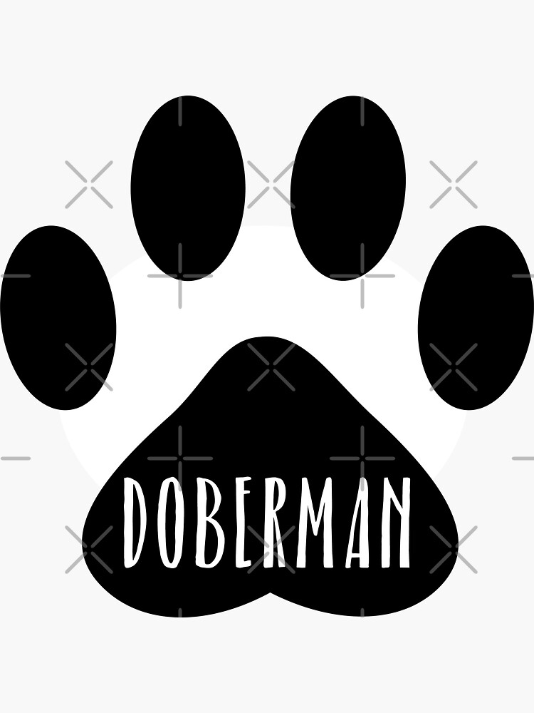 Doberman Paw Print Seal by chanzds