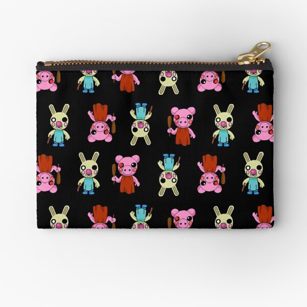 Bunny Zipper Pouches Redbubble - jeffy in roblox hop like a bunny doin and panda youtube