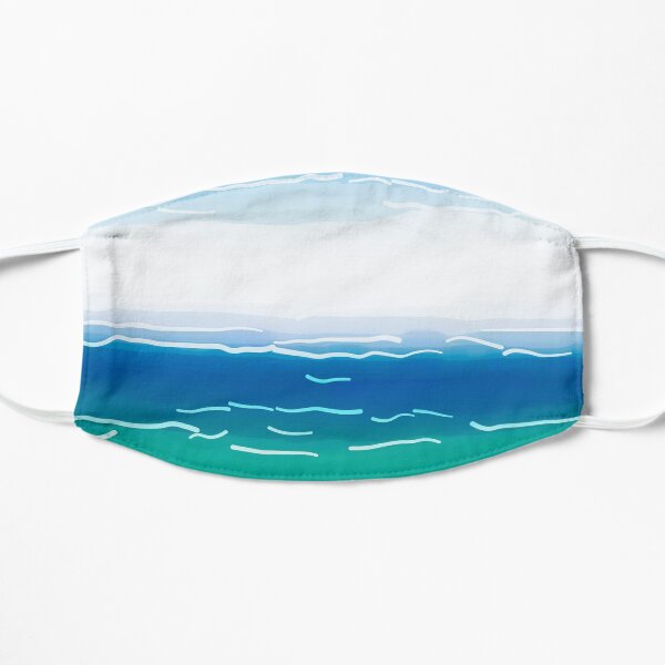 Abstracted Beach Flat Mask