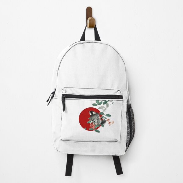 Item preview, Japanese Flag - Black-capped Chickadee designed and sold by weavernap.