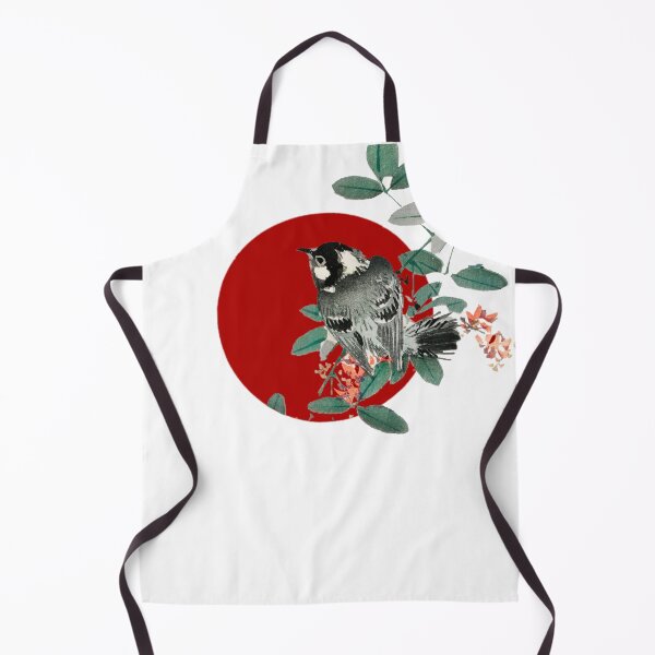 Item preview, Japanese Flag - Black-capped Chickadee designed and sold by weavernap.