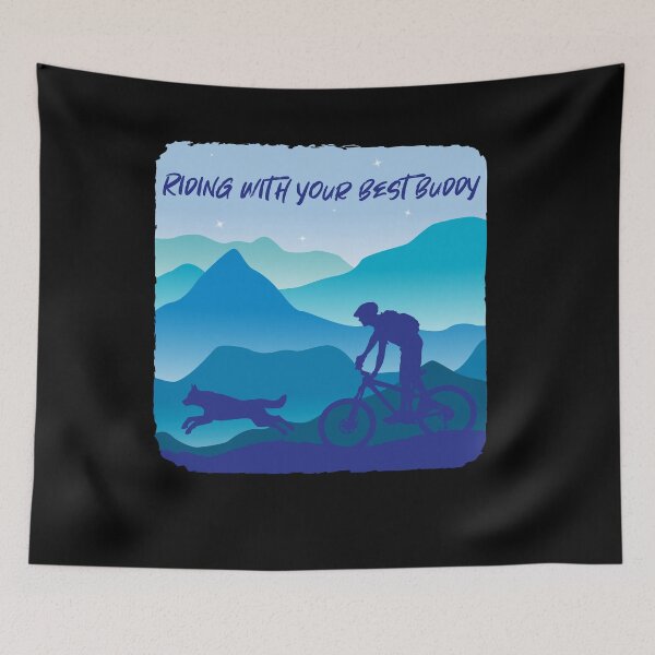 Item preview, Mountain Bike Dog Traildog Paws Bicycle designed and sold by getgr4phicz.