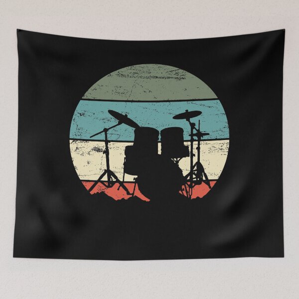 Item preview, Drumming Drummer Drumset Retro designed and sold by 4tomic.