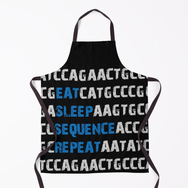 Item preview, Eat Sleep Sequence Repeat - Bioinformatics Genome DNA Blue Grey designed and sold by MoPaws.