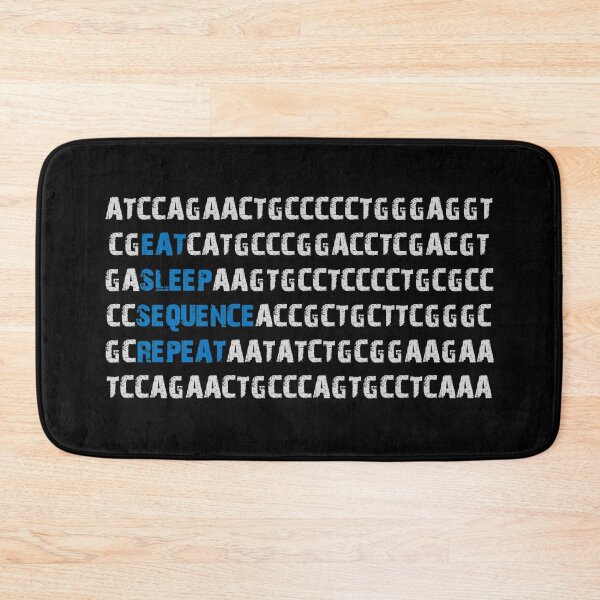 Item preview, Eat Sleep Sequence Repeat - Bioinformatics Genome DNA Blue Grey designed and sold by MoPaws.