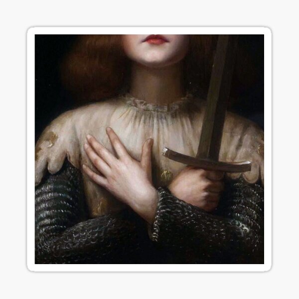 Joan of Arc painting detail Sticker
