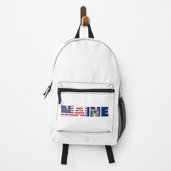 Item preview, Maine State Flag/ American Flag designed and sold by ElevenGraphics.