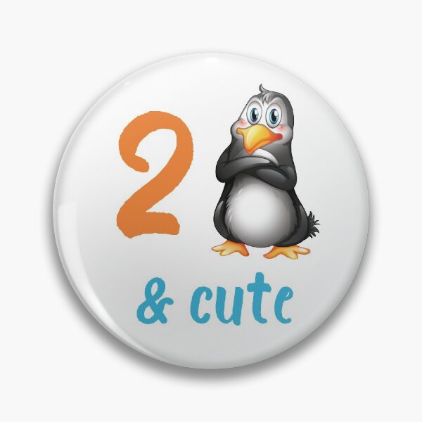 Item preview, Kids Cute Penguin 2nd Birthday Gift 2 Year Old Bday Party Outfit designed and sold by FunnySunny T-Shirts.