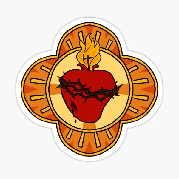Item preview, Sacred Heart Badge designed and sold by Raphaelion.