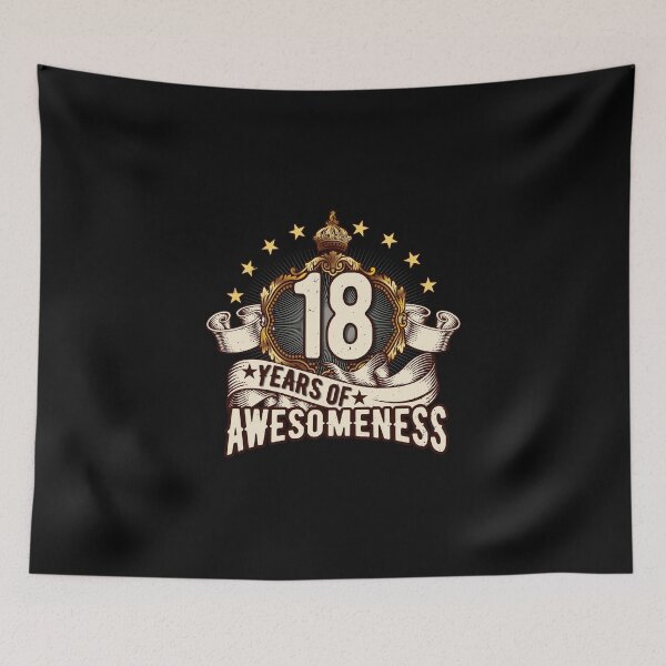 Item preview, 18 years of awesomeness! designed and sold by Cutebutfunny.