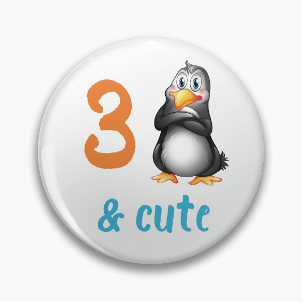 Item preview, Kids Cute Penguin 3rd Birthday Gift 3 Year Old Bday Party Outfit designed and sold by FunnySunny T-Shirts.