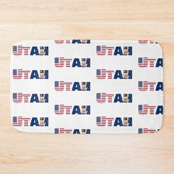 Item preview, Utah State Flag/ American Flag designed and sold by ElevenGraphics.