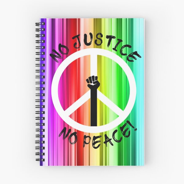 Item preview, 65 MCMLXV No Justice No Peace Rainbow Sign designed and sold by 65 MCMLXV.