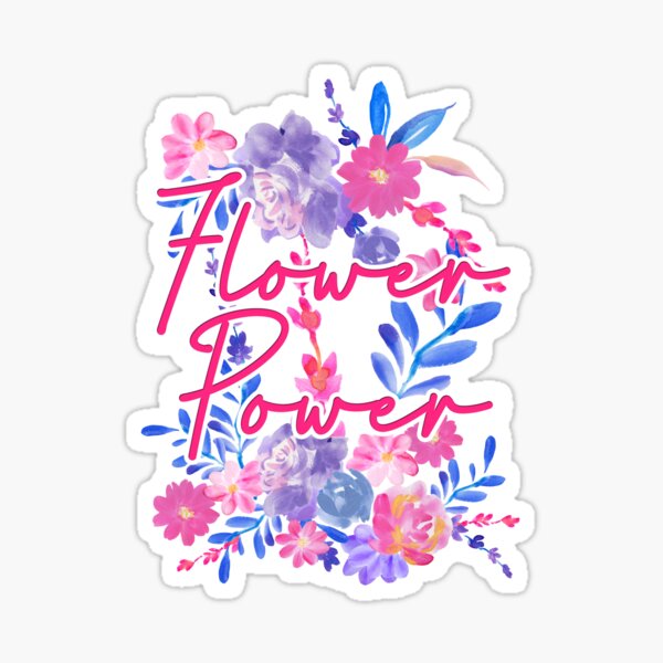 Flower Power Sticker