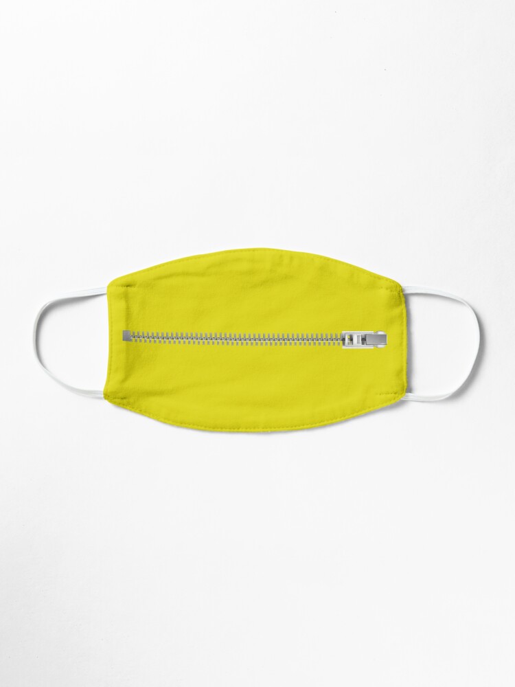 Download Yellow Zipper Mouth Mask Mask By Dreak Redbubble PSD Mockup Templates