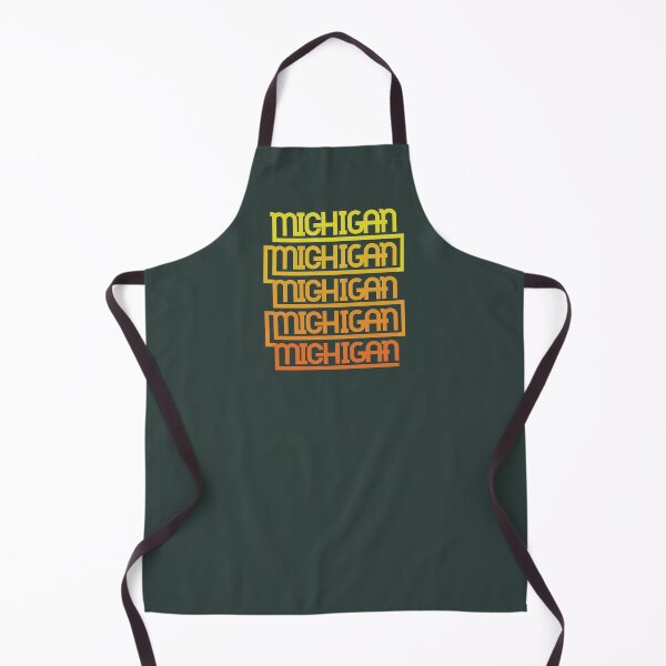 Item preview, Michigan - Retro Repeating in Sunset designed and sold by thesadsquatch.