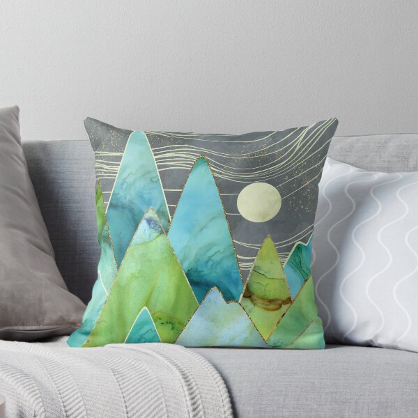 Item preview, Moonlit Mountains designed and sold by spacefrogdesign.