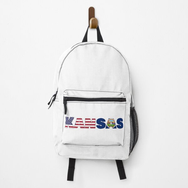 Item preview, Kansas State Flag/ American Flag designed and sold by ElevenGraphics.