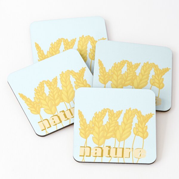 Item preview, Drawing of wheat spikelets with the inscription nature designed and sold by FoxsJob.