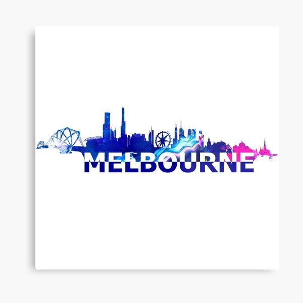 Item preview, Melbourne Australia Skyline Scissor Cut Giant Text designed and sold by artshop77.