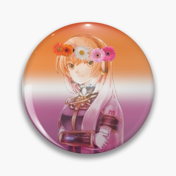 Megurine Luka Lesbian Pride Pin
