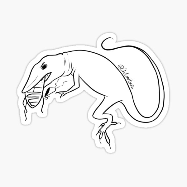 F ICE Anole Sticker