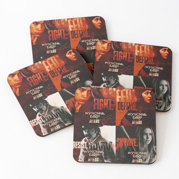WYNONNA EARP POSTERS COLLAGE SEASON 4 2020 Coasters (Set of 4)