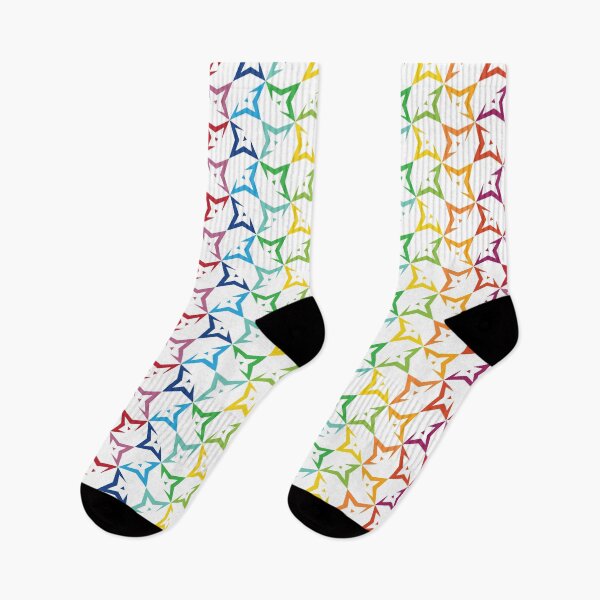 Item preview, Rainbow Pointed Triangle Star Pattern designed and sold by kjeppson.