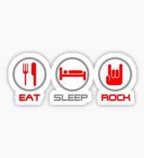 Eat Sleep Rock Sticker