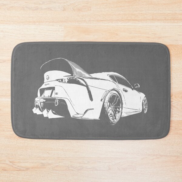 Item preview, Toyota GR Supra Mk5 - white stylized on dark background designed and sold by mal-photography.