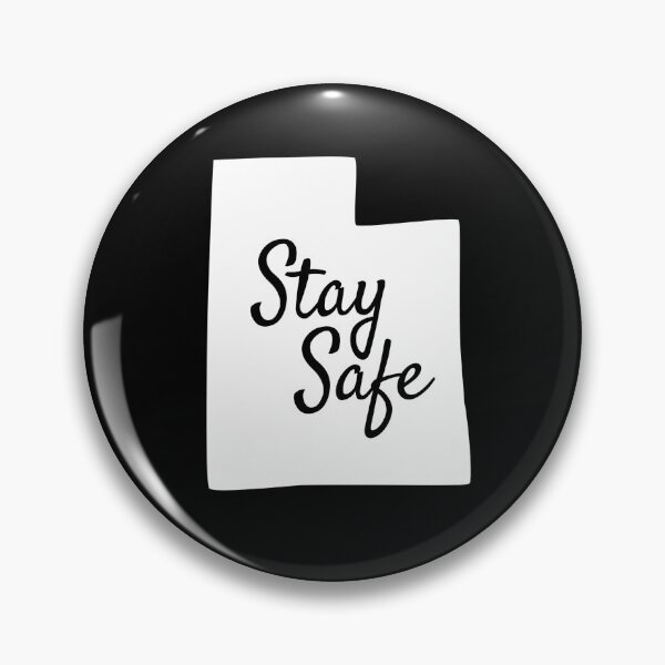 Item preview, Stay Safe Utah - State Map Mask designed and sold by aheartin2places.