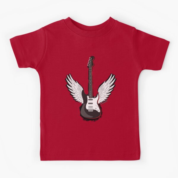 Winged Guitar Kids T-Shirt
