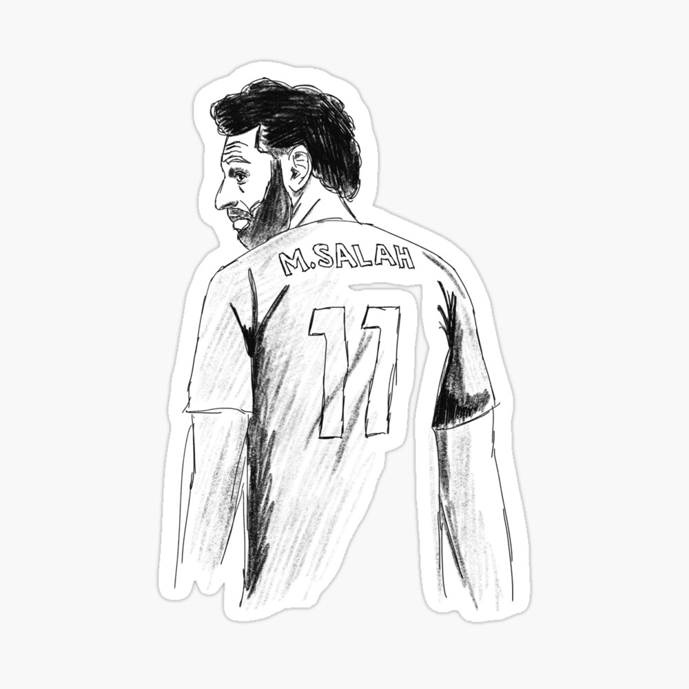 HOW TO DRAW MOHAMED SALAH FOOTBALL SHIRT STEP BY STEP LIKE A PRO - LIVERPOOL  DRAW 