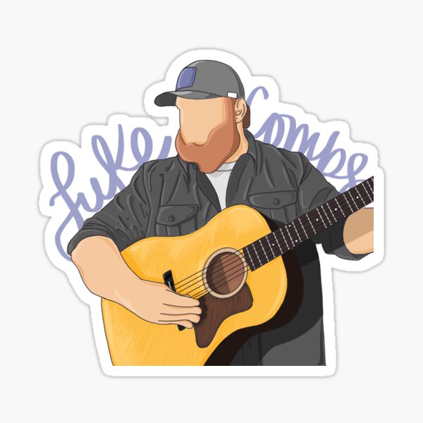 Download Luke Combs And Stickers | Redbubble